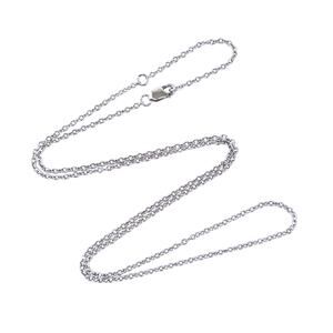 Vintage Sterling Silver 925 Cable Chain Necklace | Adjustable 17”-19”